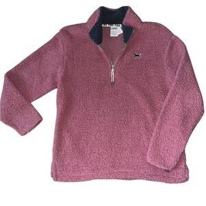 Victoria’s Secret PINK Women’s Pullover Sweatshirt Size Small Sherpa Rose Pink